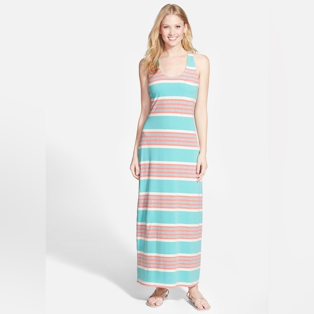Tommy Bahama Striped Crossback Maxi dress